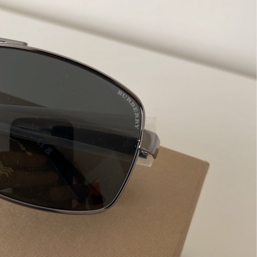 Burberry Gunmetal Gray Mens Sunglasses - Picture 4 of 7